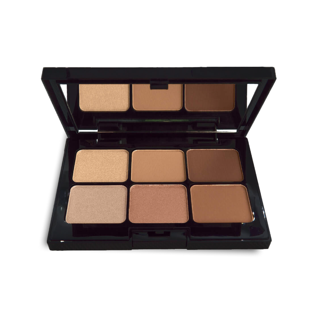 Talc-free 6 shade bloom eyeshadow palette.