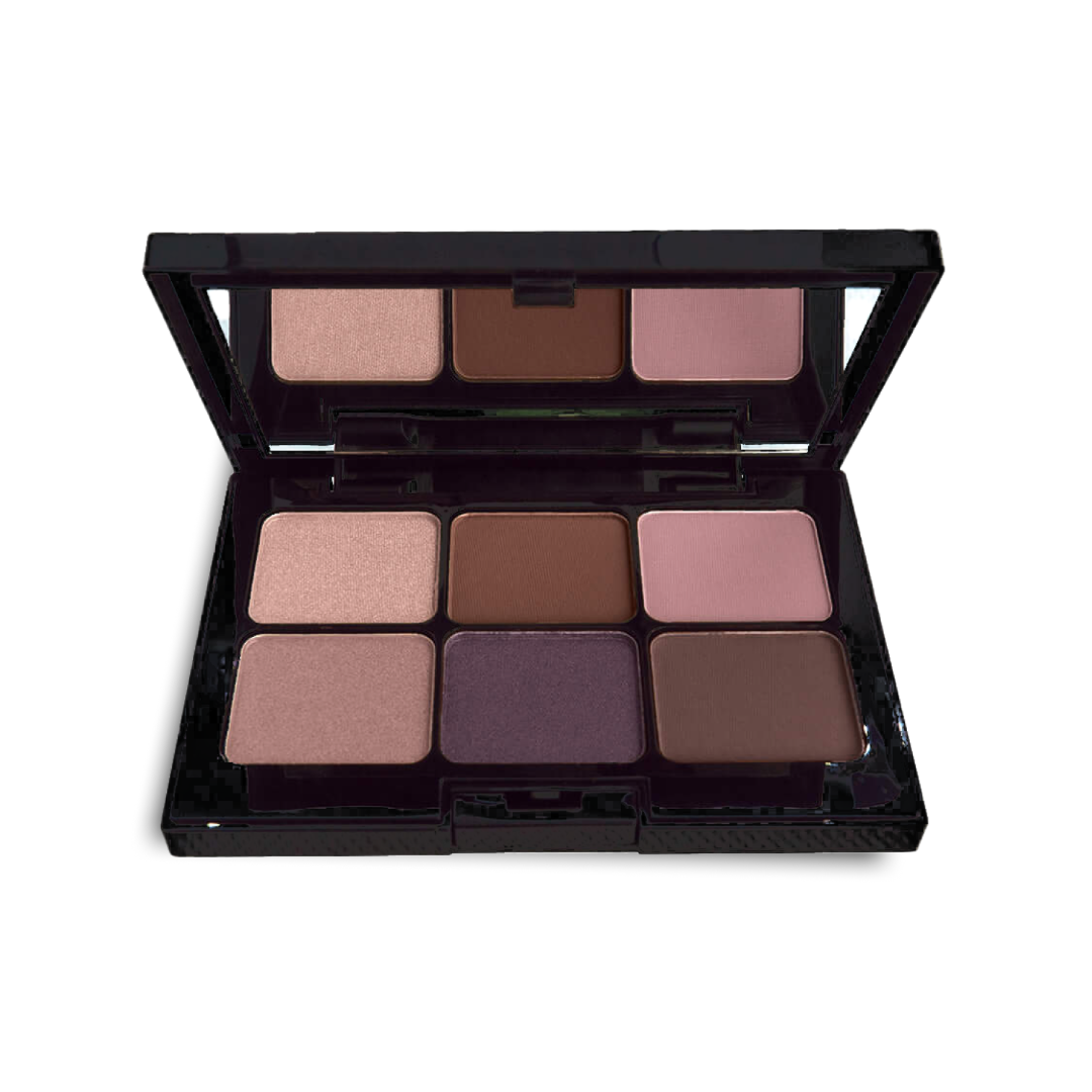 Talc-free Paraben-free 6 shade naked eyeshadow palette.